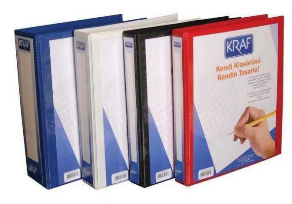 KRAF SUNUM KLASOR A4 2 HALKA 7cm SIYAH (1072) ürün görseli 1