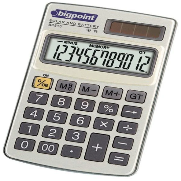 BIGPOINT HESAP MAKINESI CEP TIPI BP515 (12 HANE) ürün görseli 1