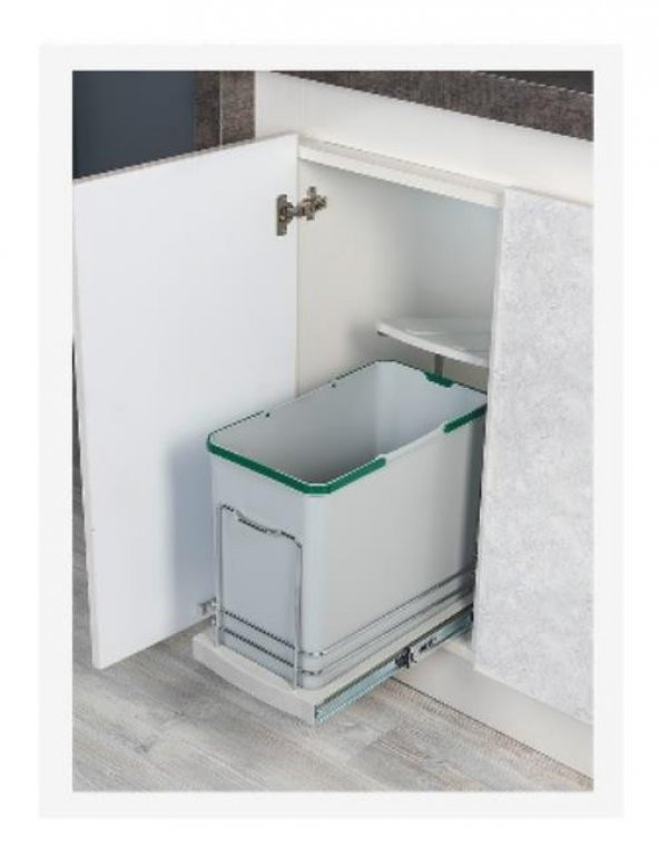 STARAX S-2571 TELESKOPİK RAYLI ÇÖP KOVASI 24 LT ürün görseli 1