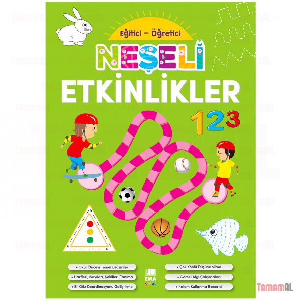 NEŞELİ ETKİNLİKLER EĞİTİCİ ve ÖĞRETİCİ ÇİZGİ ALIŞTIRMALARI ürün görseli 1