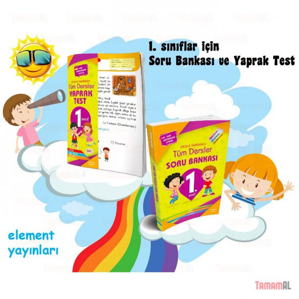 1.SINIF TÜM DERSLER SORU BANKASI + YAPRAK TEST SET ELEMENT ürün görseli 1
