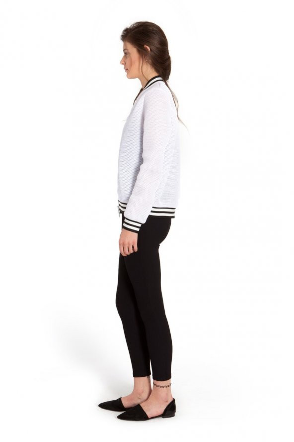 Amanda - Bomber File Ceket | 160206-2 - Resim 3