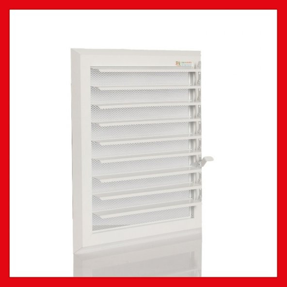 ECOVENT ALÜMİNYUM MENFEZ, PANJUR - BANYO WC HAVALANDIRMA ÜRÜNÜ 40x52 ürün görseli 1