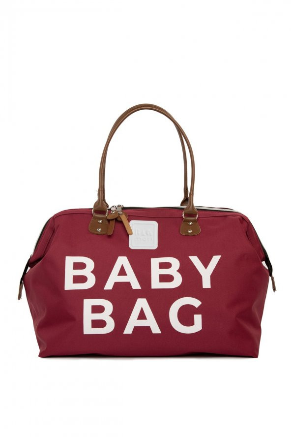 Bagmori Bordo Baby Bag Baskılı Bebek Bakım Çantası ürün görseli 1