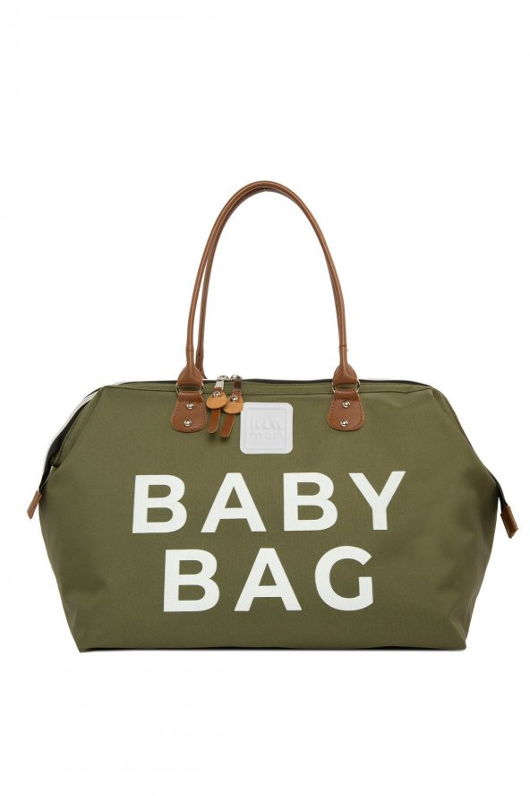 Bagmori Haki Baby Bag Baskılı Bebek Bakım Çantası ürün görseli 1
