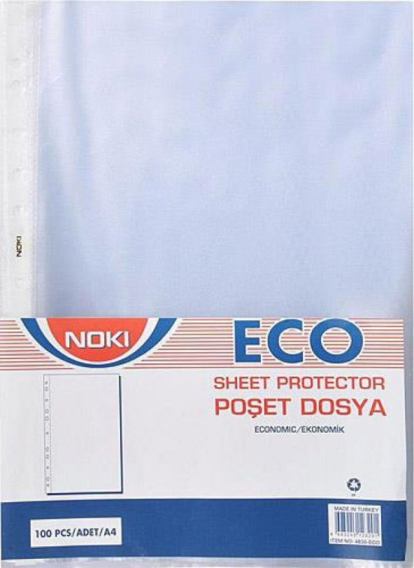 NOKI POSET DOSYA A4 100 LU PAKET (4830-ECO) ürün görseli 1