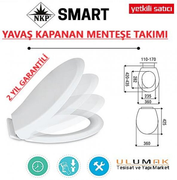Nkp Smart Amörtisörlü Klozet Kapak ürün görseli 1
