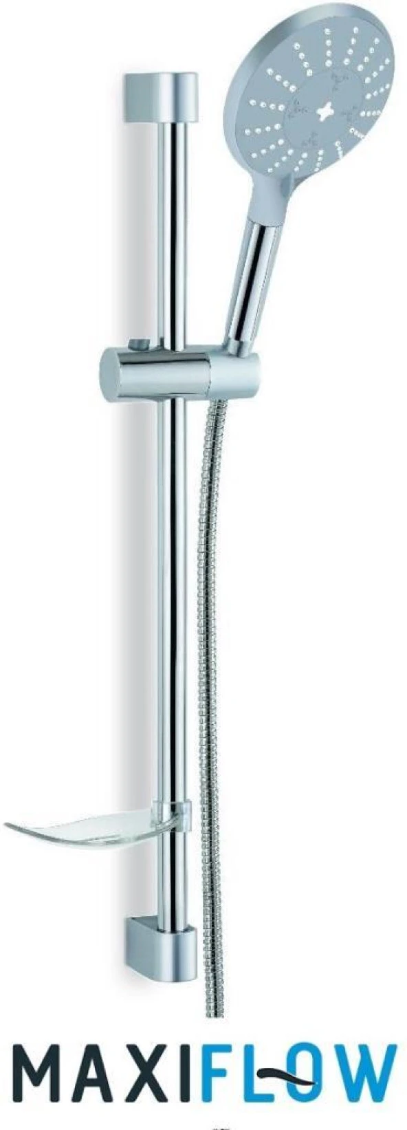 Banyo Sürgülü Duş Seti ** Sabunluklu** MAXİFLOW ürün görseli 1