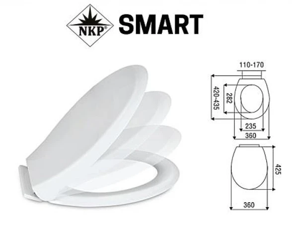 Nkp Amartisörlü Smart Klozet Kapak ürün görseli 1
