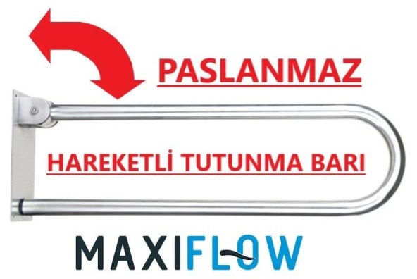 Maxiflow Hareketli Engelli Tutunma Barı Tutamak - Resim 2