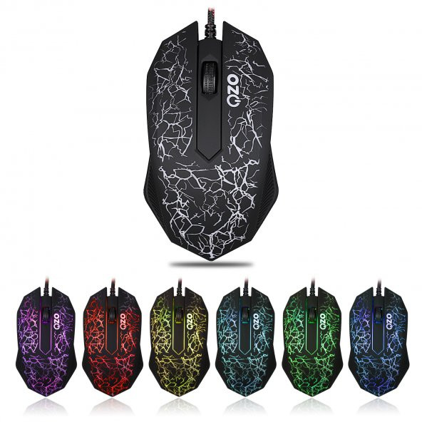 OZO Rainbow S800 Oyuncu Işıklı Klavye ve Mouse Set - Resim 2