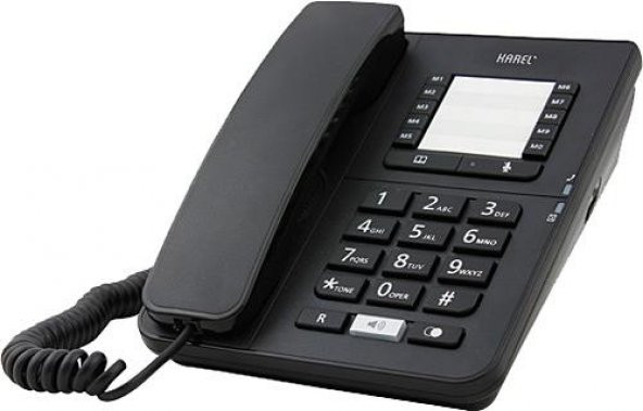 KAREL TM142 MASAUSTU SIYAH TELEFON - Resim 2