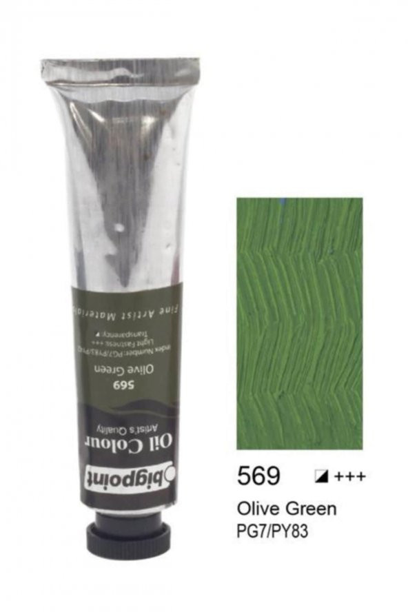 BIGPOINT 200ML.OLIVE GREEN (569) YAGLI BOYA - Resim 2