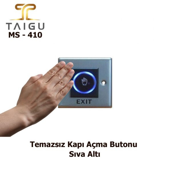 MS - 410 Temassız Kapı Açma Butonu, Sıva Altı , Çıkış Butonu ürün görseli 1