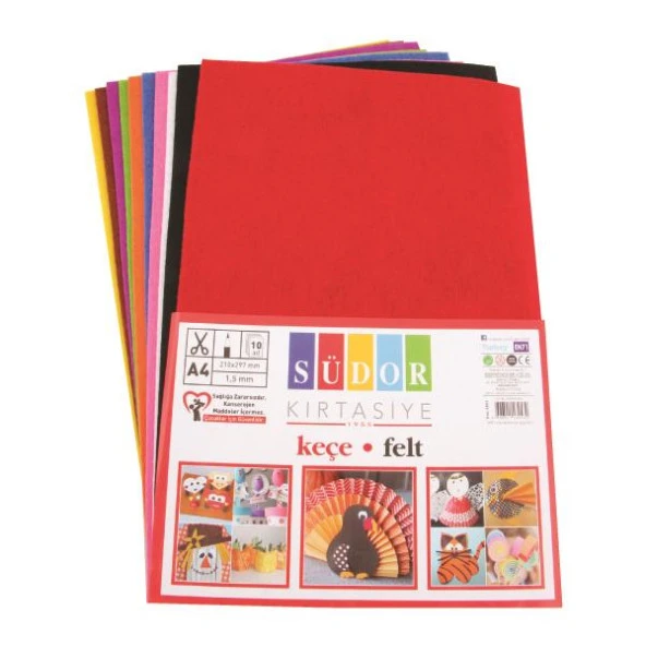 SUDOR PIN KECE  KARISIK 10 LU 20X30CM 180GR (SK37) ürün görseli 1