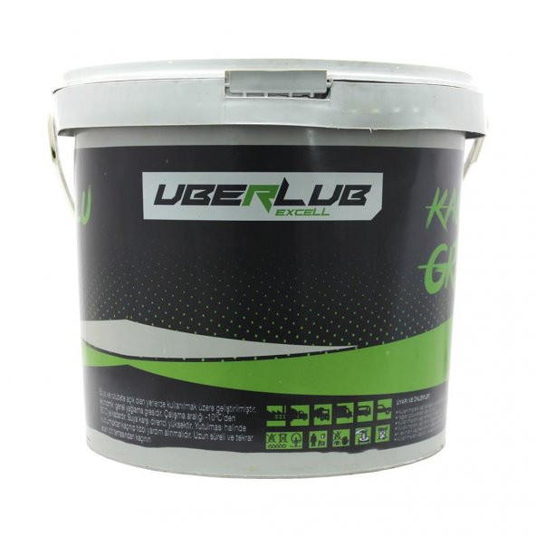 Uberlub Excell Kauçuklu Gres 14 Kg Kalsiyum Sabunlu Gres - Resim 2