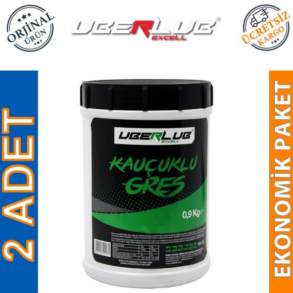 Uberlub Excell Kauçuklu Gres 0.9 Kg Kalsiyum Sabunlu Gres (2 Adet) ürün görseli 1