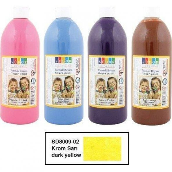 SUDOR PARMAK BOYASI 500ML KROM SARI (8009-02) ürün görseli 1