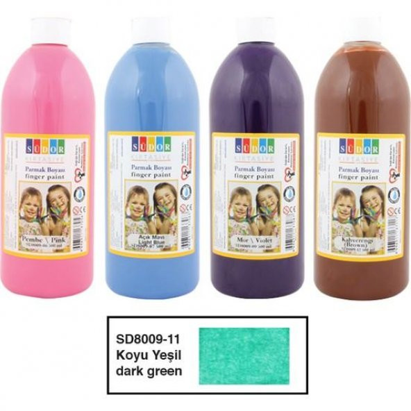 SUDOR PARMAK BOYASI 500ML KOYU YESIL (8009-11) ürün görseli 1