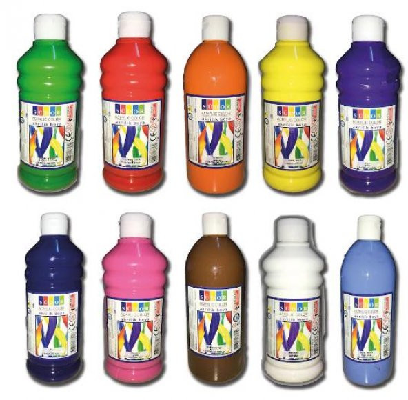 MASIS/SUDOR AKRILIK BOYA 500ML ACIK YESIL ürün görseli 1
