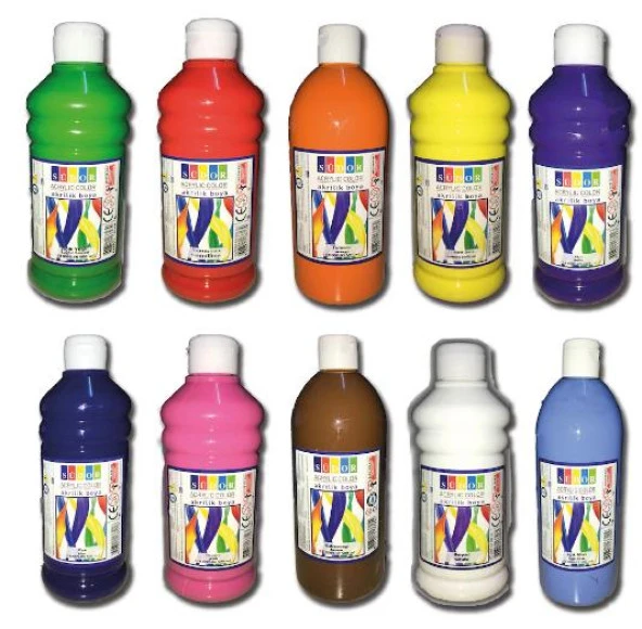 MASIS/SUDOR AKRILIK BOYA 500ML KAHVERENGI ürün görseli 1