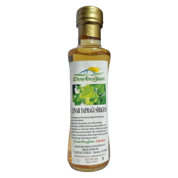 Darboğaz Çınar Yaprağı Sirkesi 250 ml e ürün görseli 1
