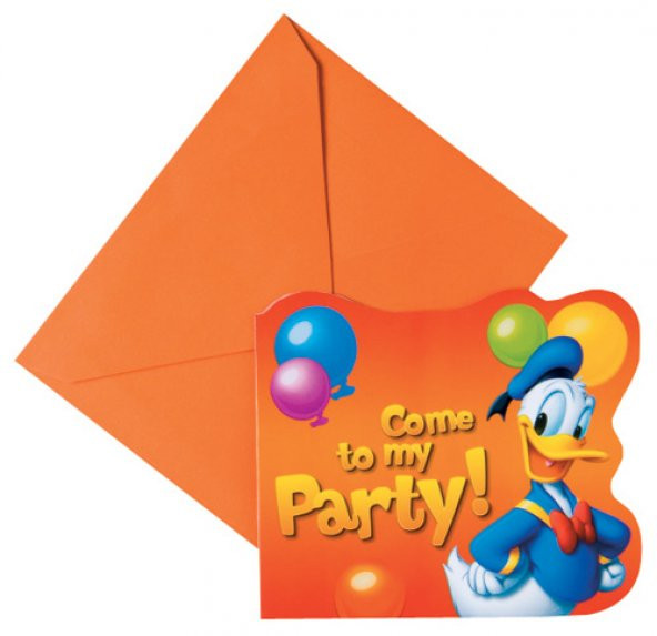 MİCKEY MOUSE DAVETİYE SET 6LI ürün görseli 1