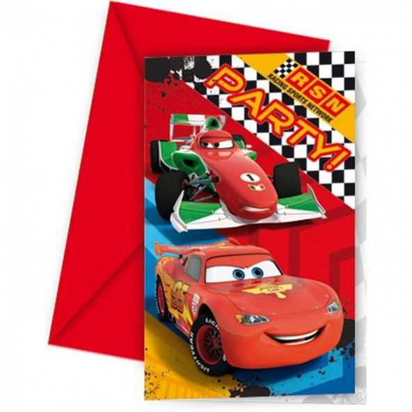 THE CARS DAVETİYE SET 6LI ürün görseli 1
