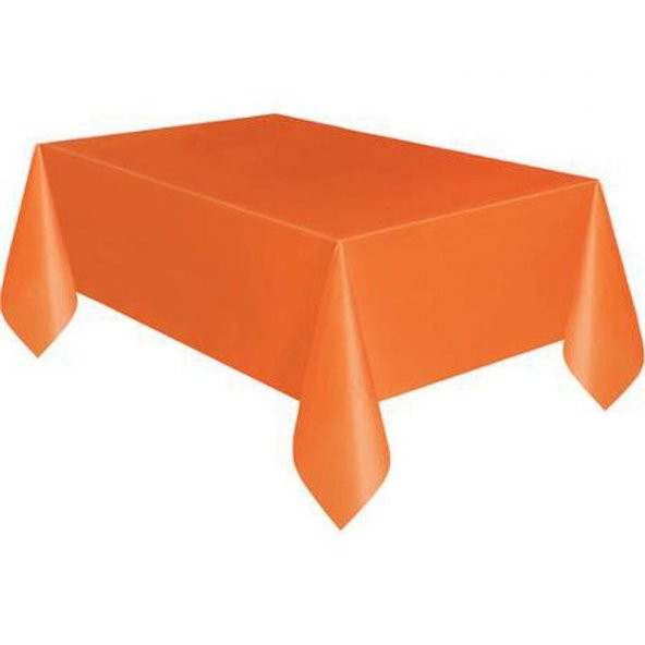 MASA ÖRTÜSÜ TURUNCU 137X270 (PLASTİK) - Resim 3