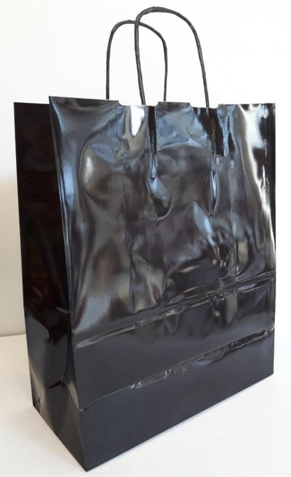 KRAFT KAĞIT ÇANTA SİYAH 25CM X 30CM - 1 ADET ürün görseli 1