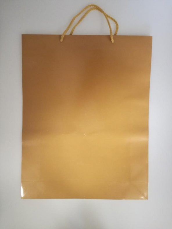 KARTON ÇANTA GOLD 35CM X 45CM - 1 ADET - Resim 4