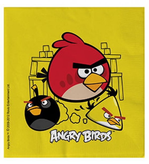 ANGRY BİRDS PEÇETE SARI 16LI ürün görseli 1