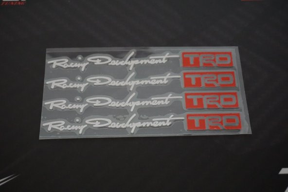 Toyota TRD Racing Development Kapı Kolu Ayna Torpido Sticker - Resim 5