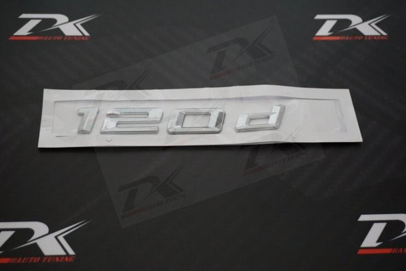 Bmw 120d Krom Metal 3M 3D Bagaj Logo Yazı Orjinal Ürün ürün görseli 1