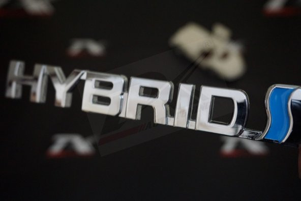 Toyota HYBRİD Bagaj Krom Metal 3M 3D Orjinal Logo Amblem ürün görseli 1
