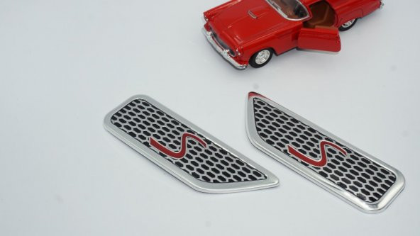 Mini Cooper S Çamurluk Yanı 3M 3D Logo Amblem 2 Li Set - Resim 2