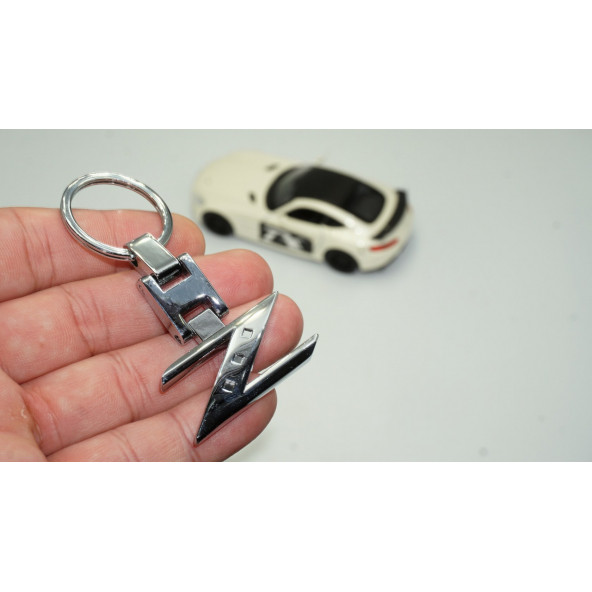 Nissan Fairlady Z 350Z 370Z Z33 Z34 Krom Metal Çift Yön Anahtarlık ürün görseli 1