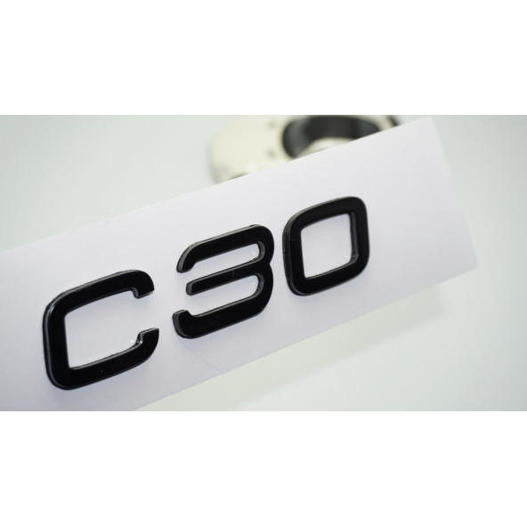DK Tuning C30 Siyah ABS 3M 3D Bagaj Yazı Logo Volvo İle Uyumlu ürün görseli 1