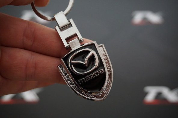Mazda Logo Krom Metal Çift Yön Anahtarlık New Style ürün görseli 1