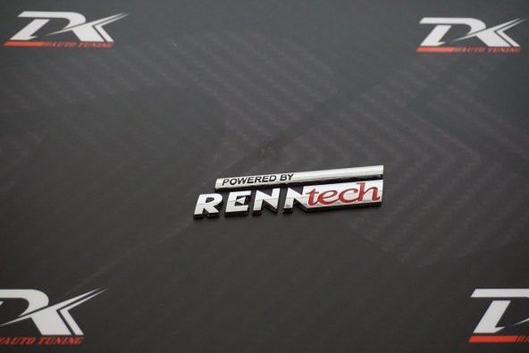 Mercedes Benz Powered By Renn Tech Bagaj Krom Metal Logo ürün görseli 1