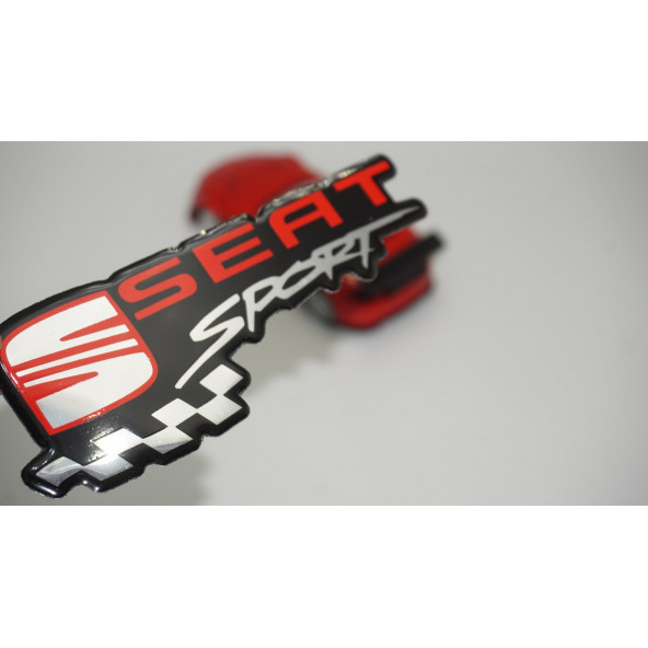 Seat Sport Logo Epoksi ABS Bagaj 3M 3D Logo Arma ürün görseli 1