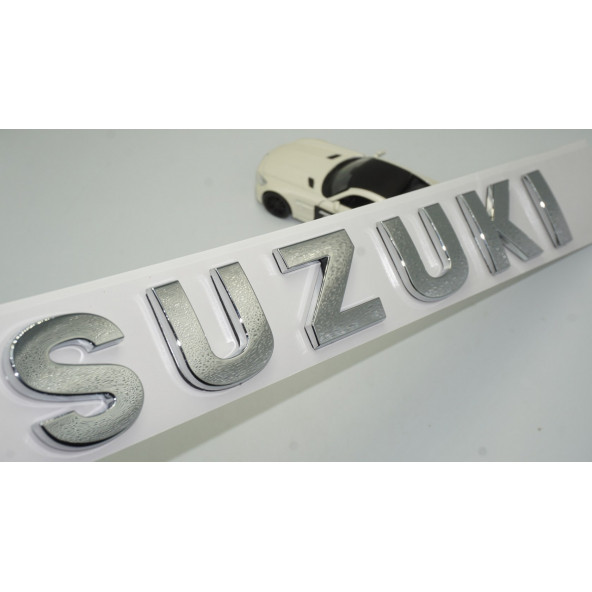DK Suzuki Bagaj 3M 3D Krom ABS Yazı Logo Amblem 29x4 Cm ürün görseli 1