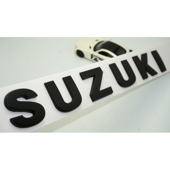 DK Suzuki Bagaj 3M 3D Siyah ABS Yazı Logo Amblem 29x4 Cm ürün görseli 1