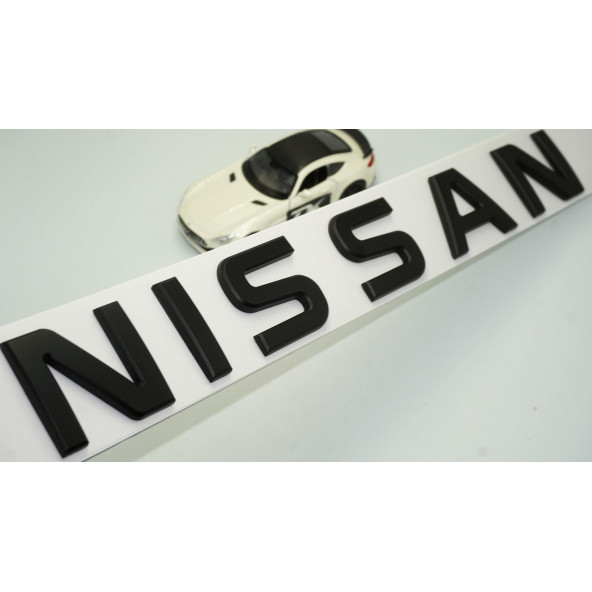 DK Nissan Bagaj 3M 3D Mat Siyah ABS Yazı Logo Amblem 29x4 Cm ürün görseli 1