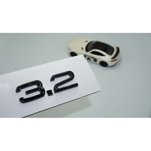 DK Tuning Audi 3.2 A3 A4 A6 A5 A7 A8 Bagaj Siyah ABS 3M 3D Yazı Logo ürün görseli 1