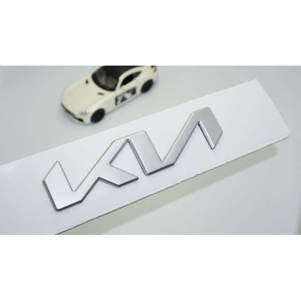 DK Tuning Kia Yeni Nesil Gri Metal Kaput Bagaj 13cm Logo Arma ürün görseli 1