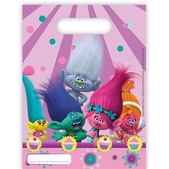 TROLLS PARTİ ÇANTASI 6LI ürün görseli 1