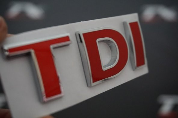 Volkswagen TDİ Bagaj Krom Metal 3M 3D Yazı Logo Arma ürün görseli 1