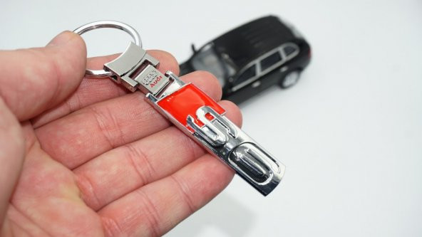 Audi S6 Logo Çift Yön Krom Metal Stil Anahtarlık ürün görseli 1