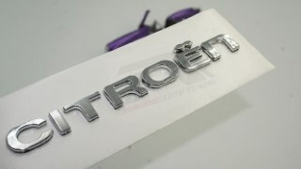 Citroen C4 C5 B7 Bagaj Krom ABS 3M 3D Yazı Logo Amblem ürün görseli 1